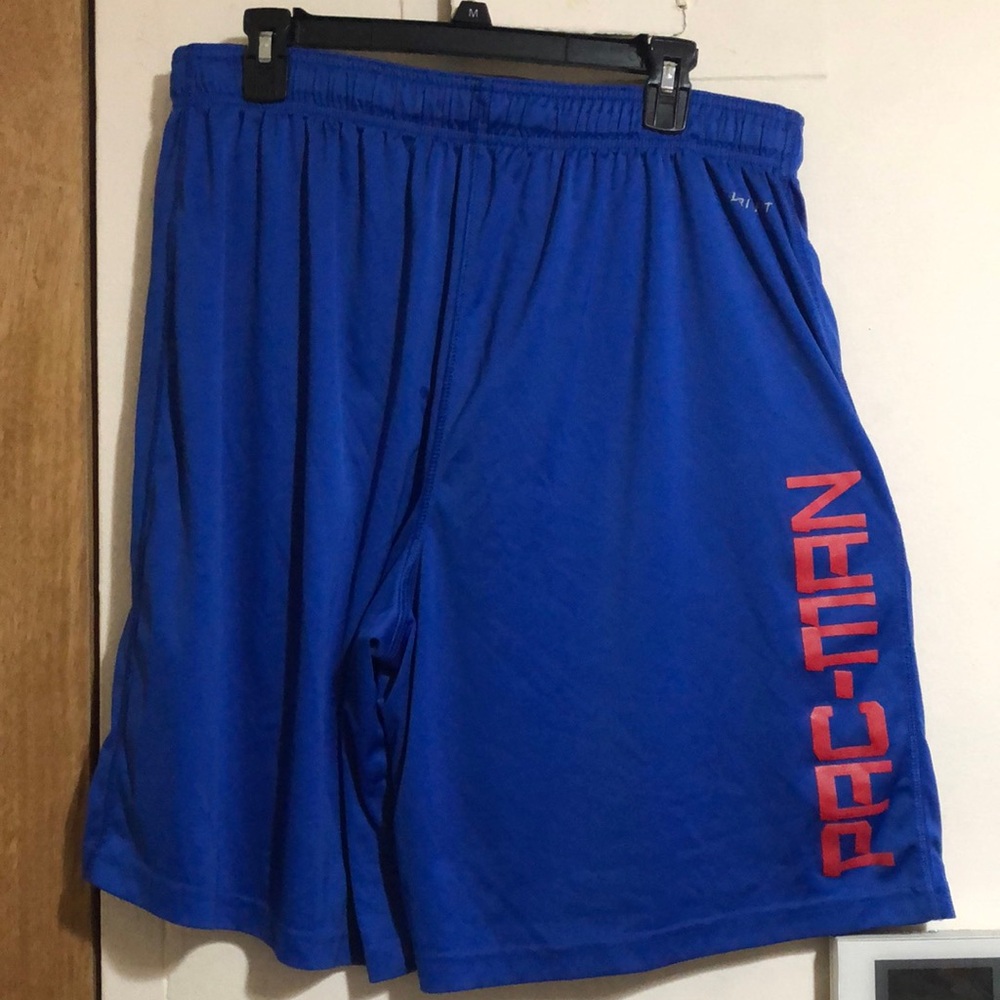 Nike Blue Shorts with Red Pac-Man Design Very Good condition Open to offers! - Picture 2 of 5